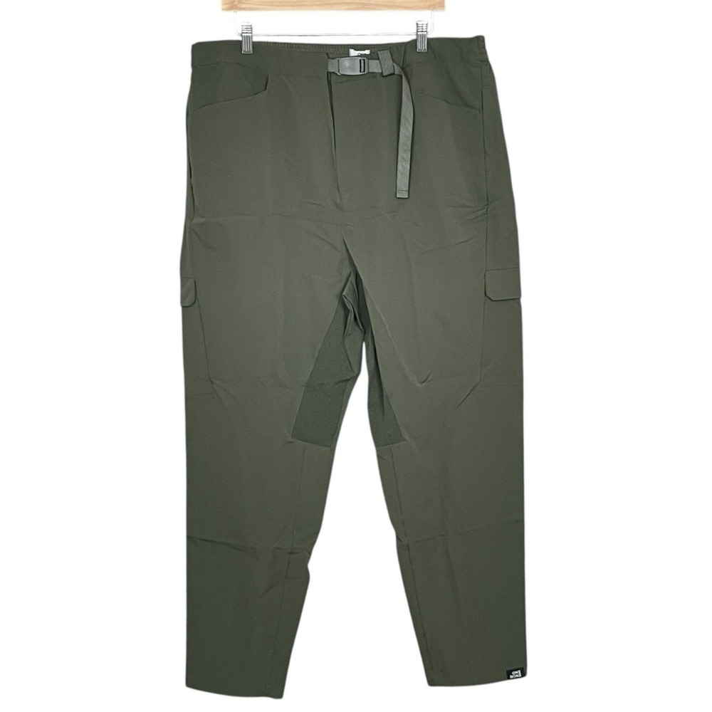 One Bone Olive Green Nylon Cargo Pants Men 41-44 Utility Performance Lightweight